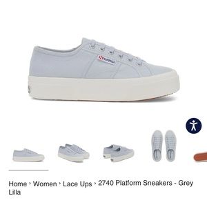 Superga platform sneakers NWT